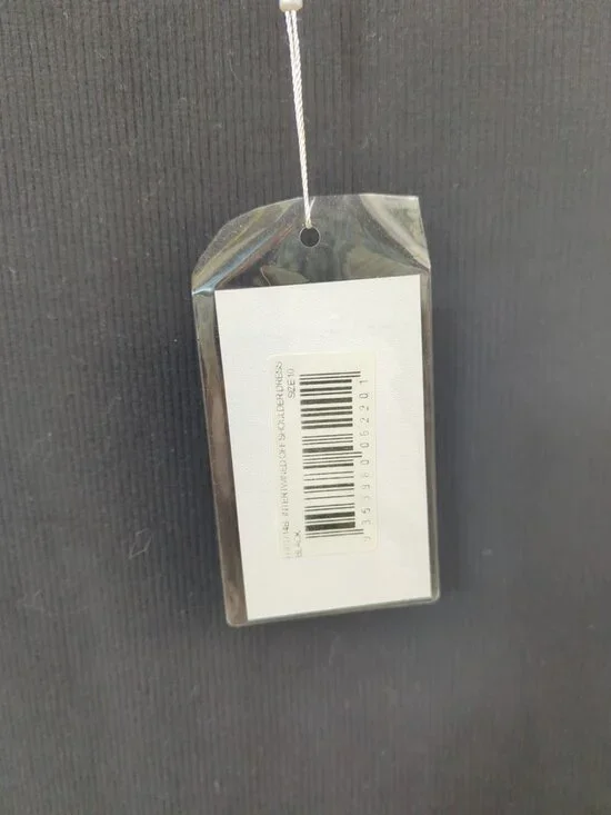 Third Form Women's intertwined Off-Shoulder Dress Black Thick Ribb Size US 6 NEW - Picture 8 of 9